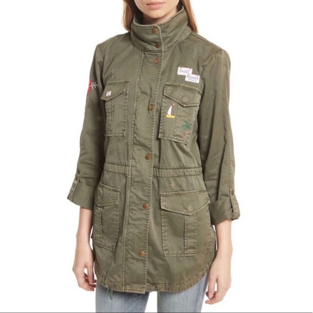 Joie Iban Patchwork Cotton Utility Jacket - image 2